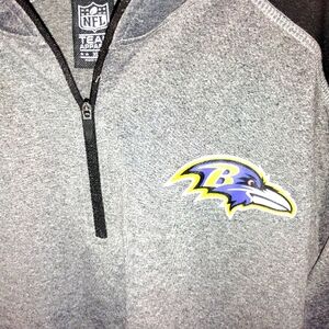NFL Ravens long sleeve quarter zip